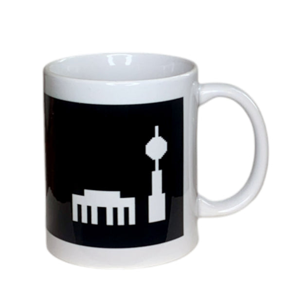 Berlin Tasse Fernsehturm / Brandenburger Tor - schwarz