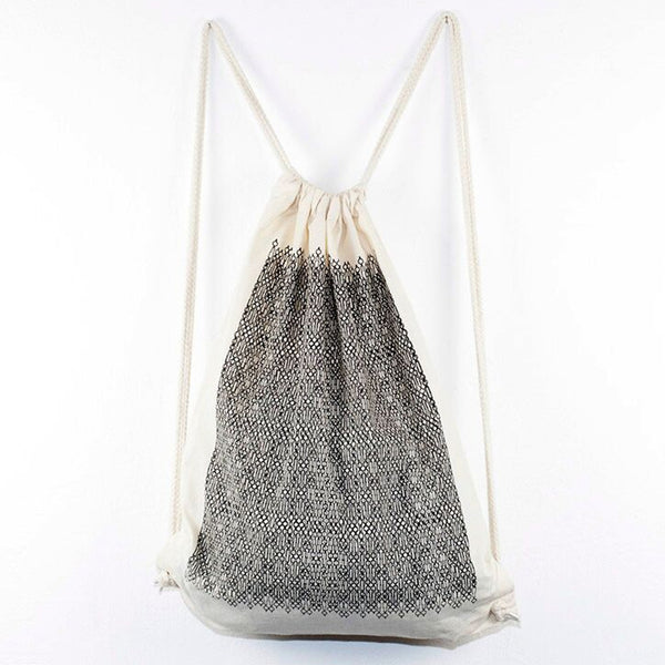 Rucksack/Gymbag Fernsehturm Fein - natur/schwarz