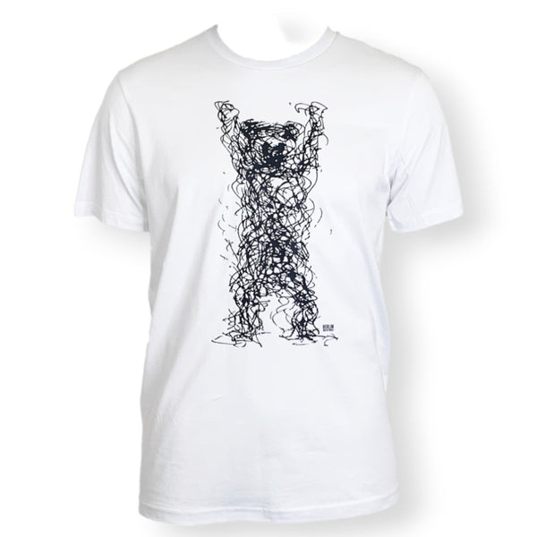 Berlin Design T-Shirt Bär - weiß