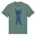Berlin Design T-Shirt Bär  green bay /blau
