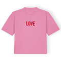 Boxy T-Shirt Love BRLN pink/rot