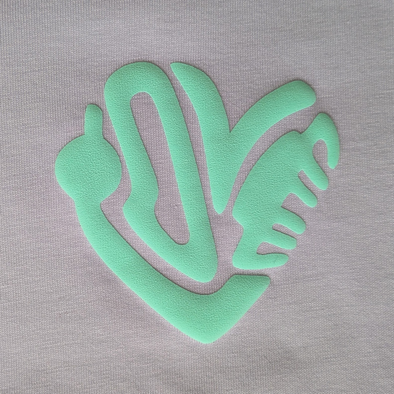 Berlin T-Shirt Love 3D Druck flieder/mint