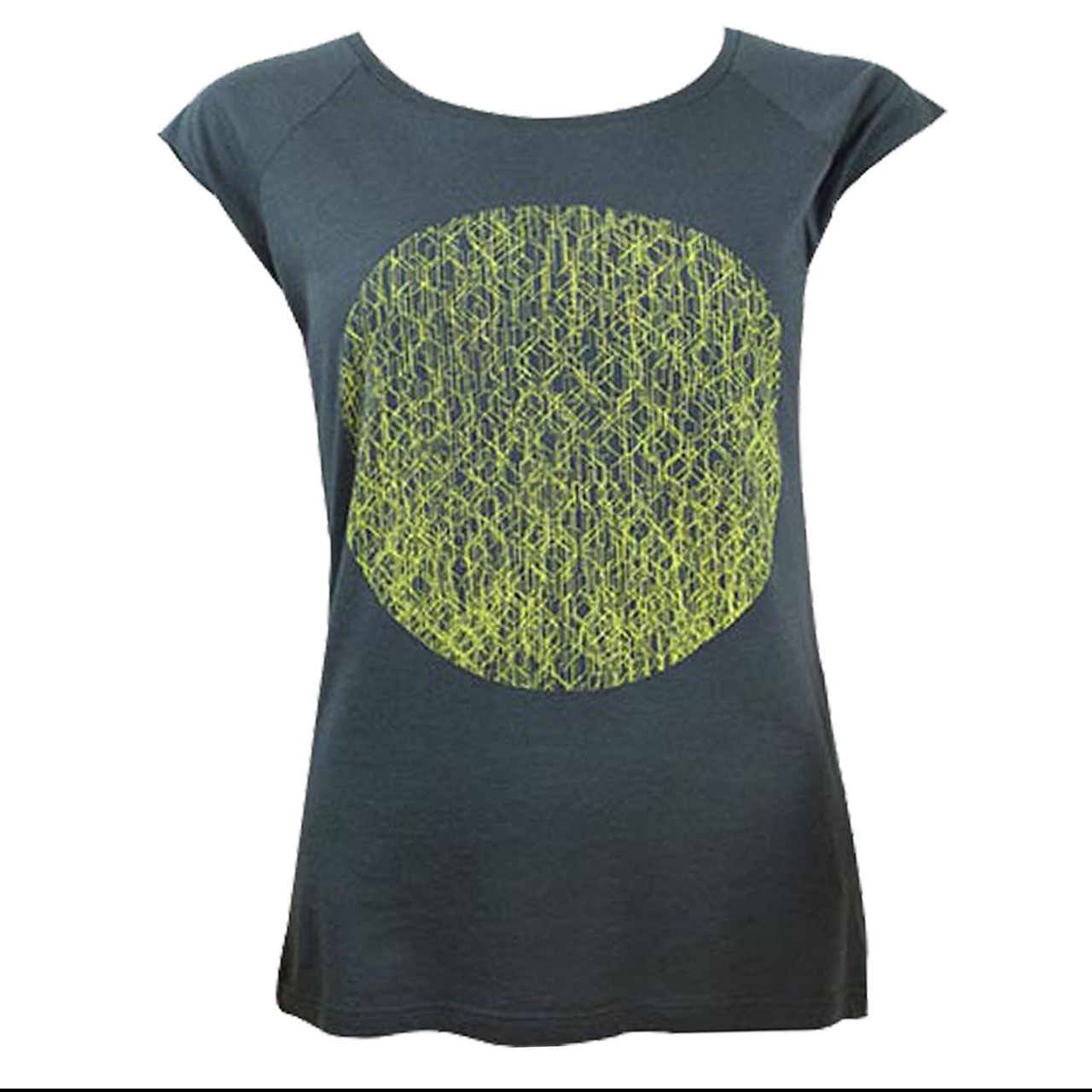 Berlin T-Shirt Fernsehturm Kreis girls grau/gelb