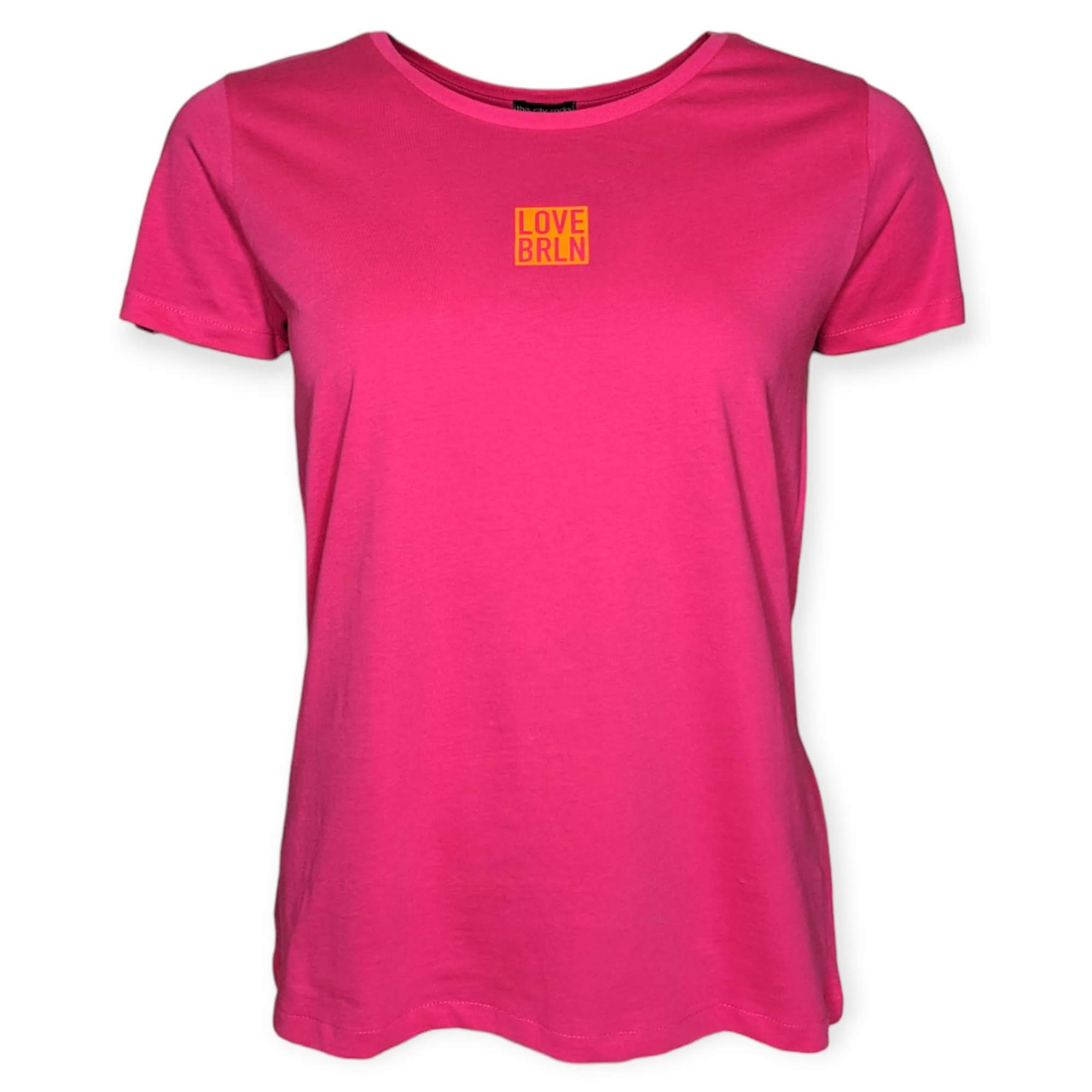 Berlin Design T-Shirt  girls LOVE-BRLN pink neonorange