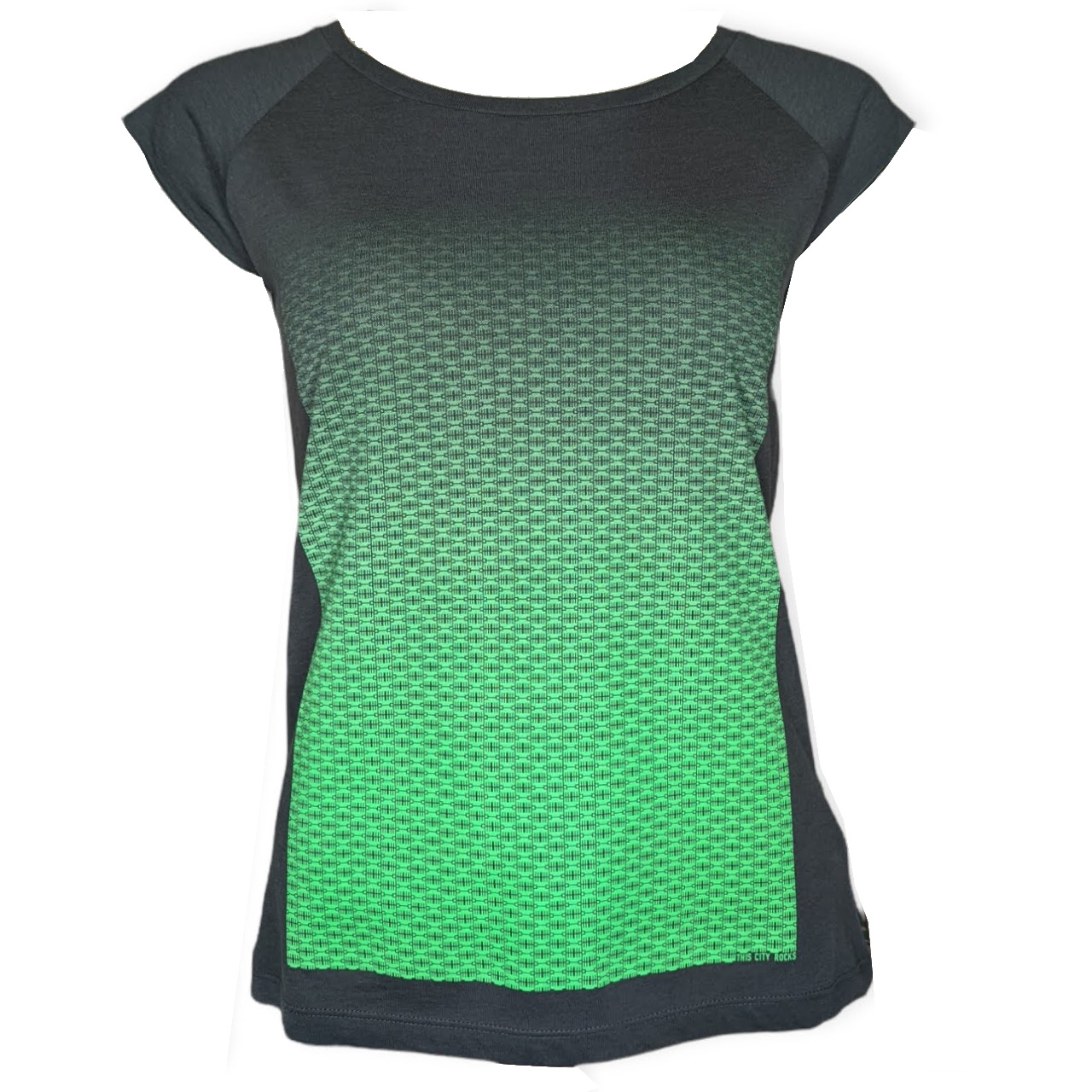 Berlin Design T-Shirt Torverlauf girls  grau/grün