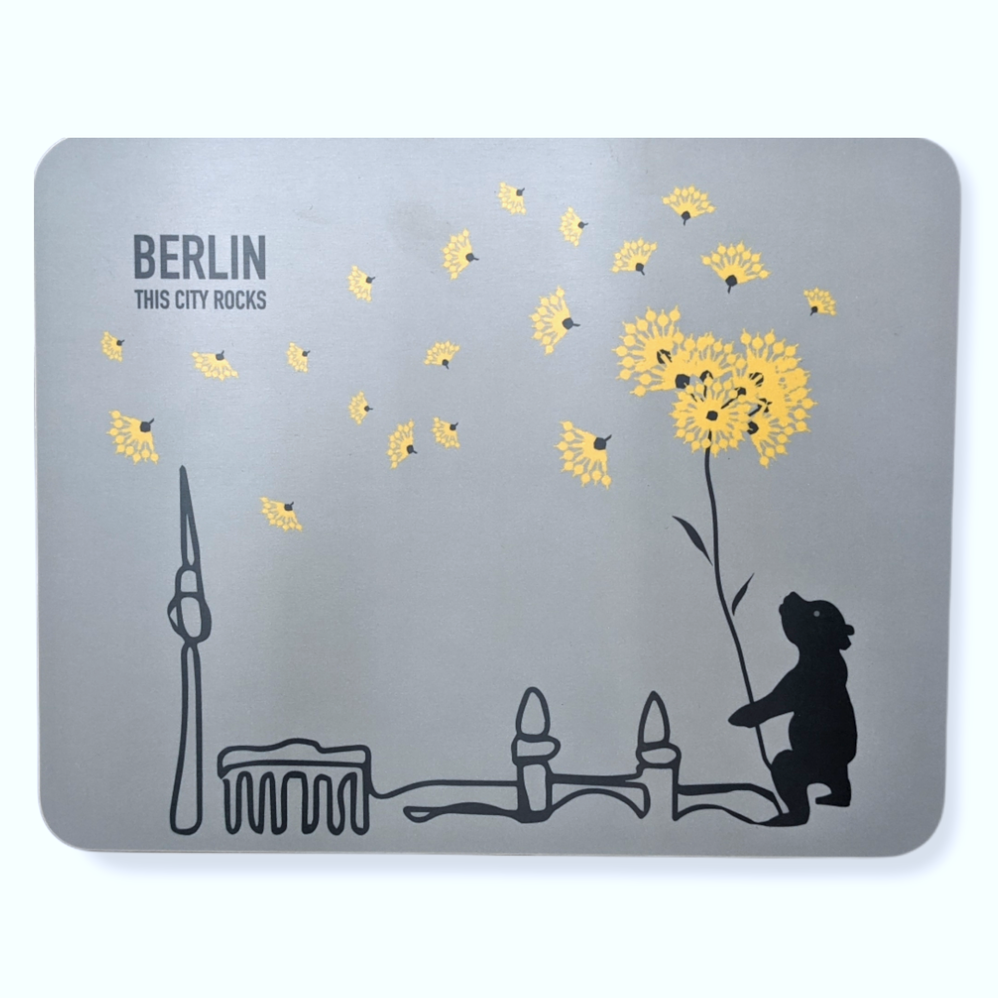 Berlin Schneide-/Frühstücksbrettchen Bär Pusteblume