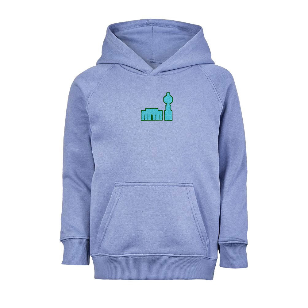 Berlin Hoodie mit Chenille Patch blau