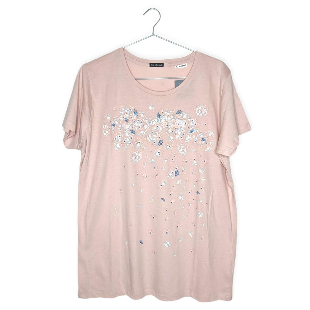 Berlin Design T-Shirt  girls Fernsehturm Blume pink