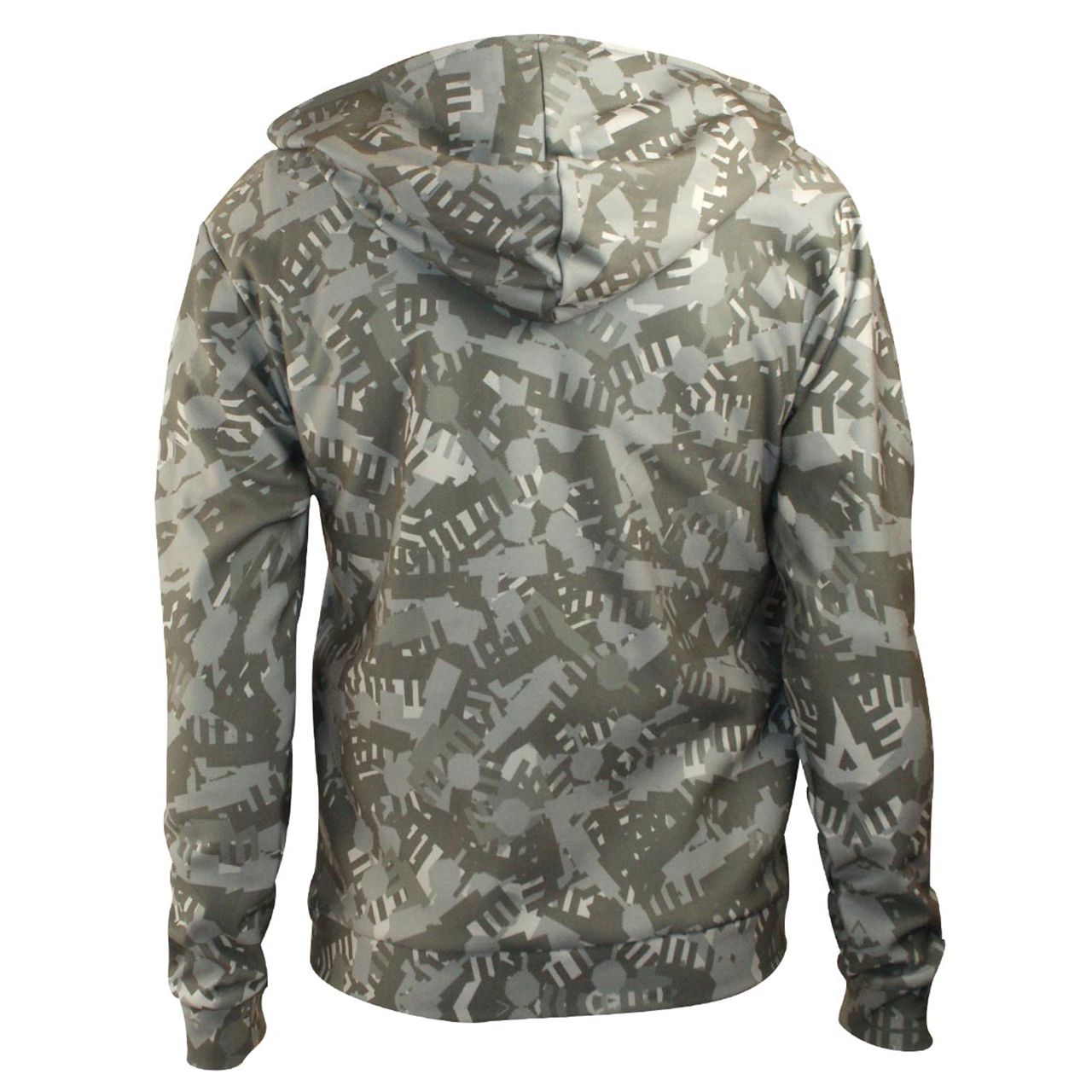Sweatshirt Hoodie mit zipper Camouflage grau
