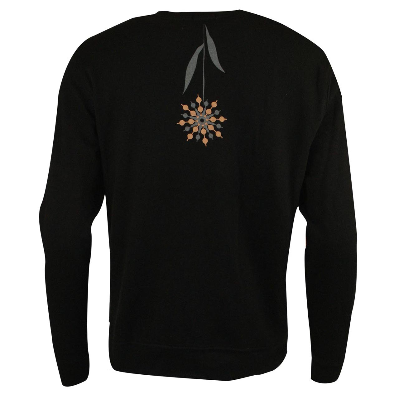 Sweatshirt Fernsehturm Blumen schwarz