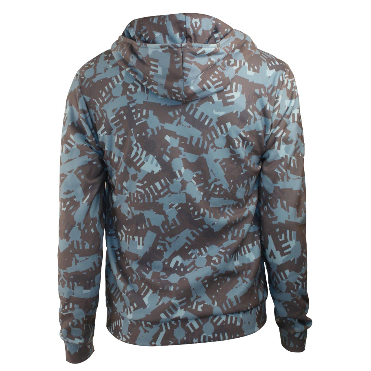 Sweatshirtt Hoodie mit zipper Camouflage blau