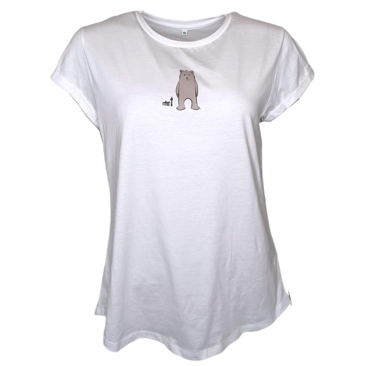 Berlin Design T-Shirt girls Mood Bear weiß