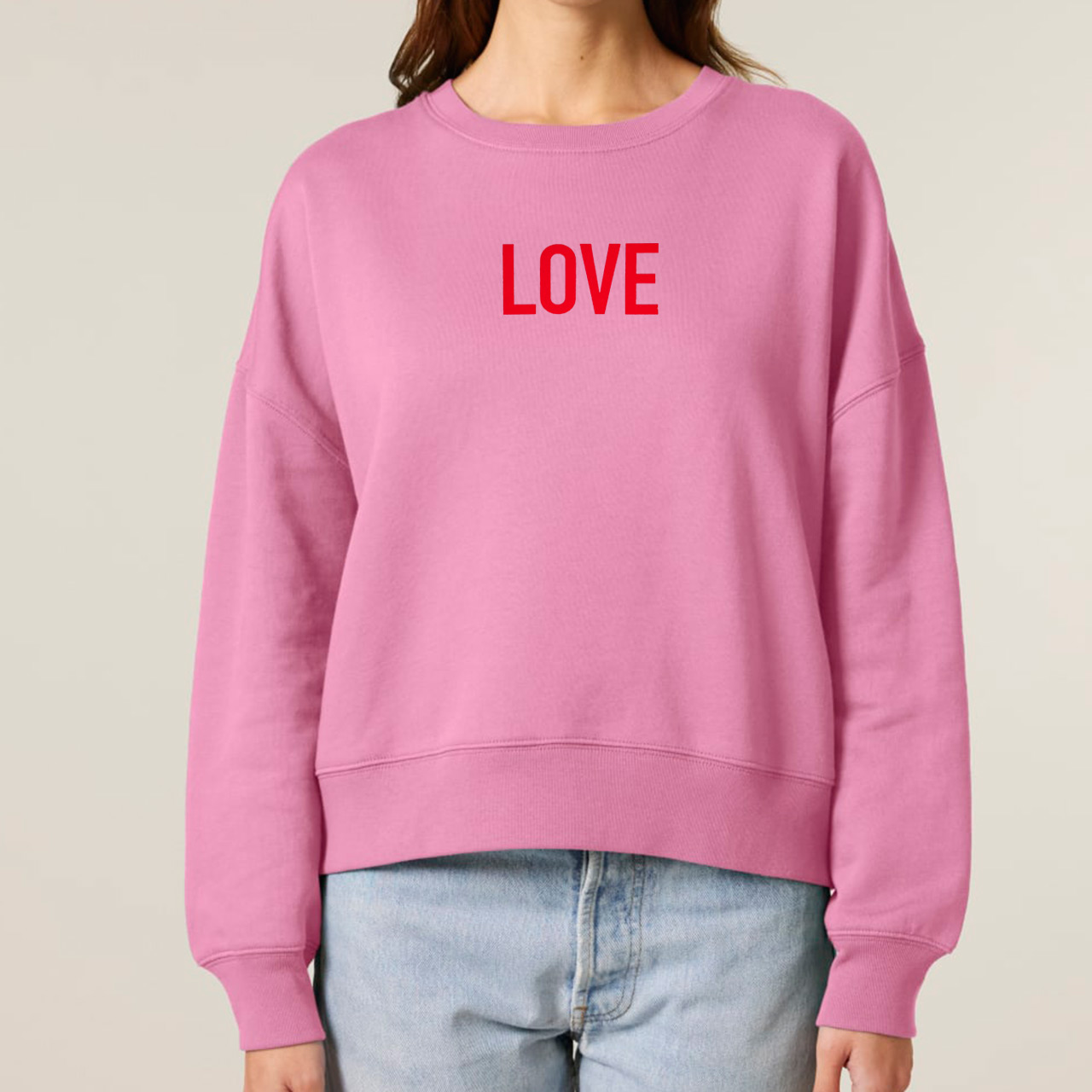 Sweatschirt Love Berlin pink/rot
