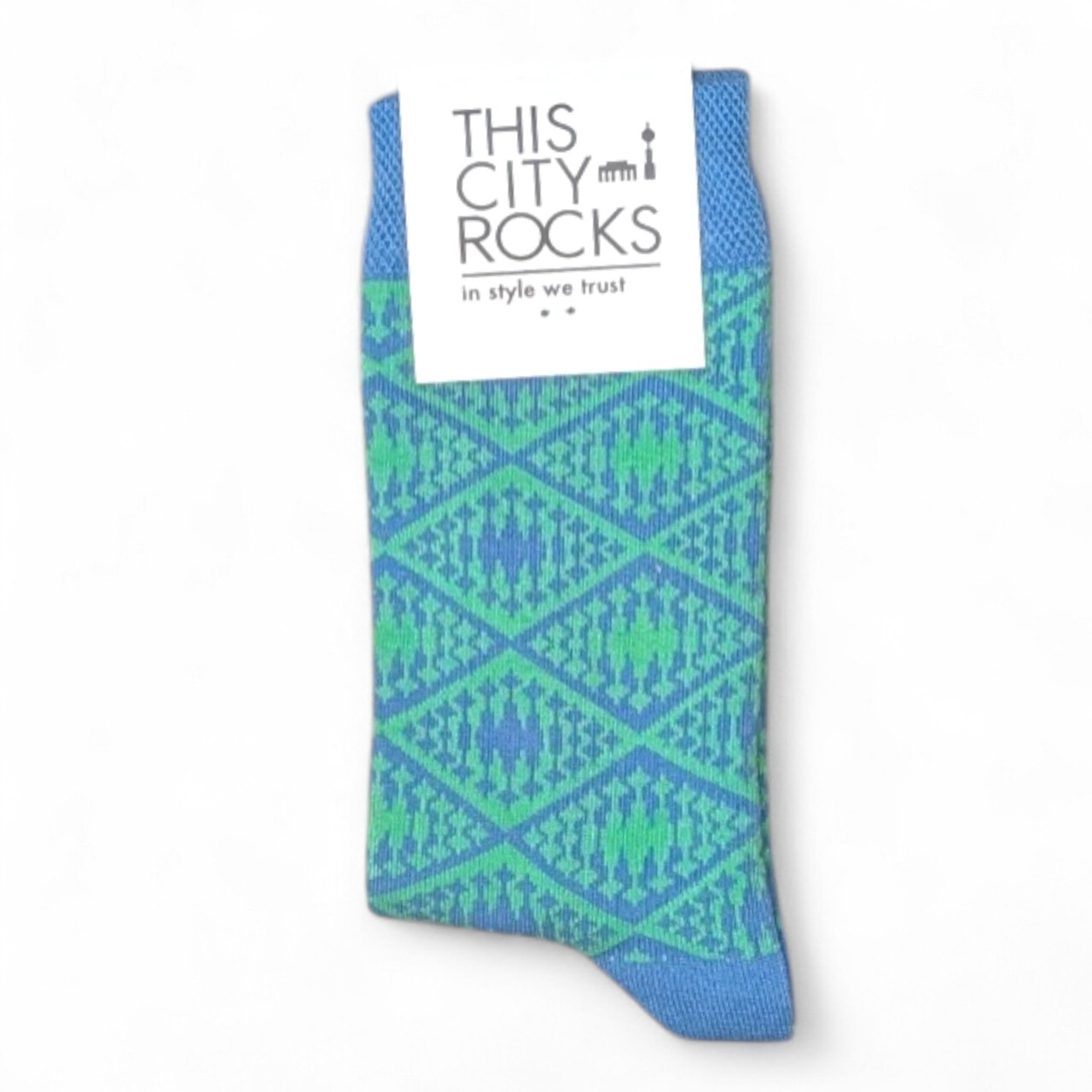 Berlin Design Socken Fernsehturm h-blau/mint